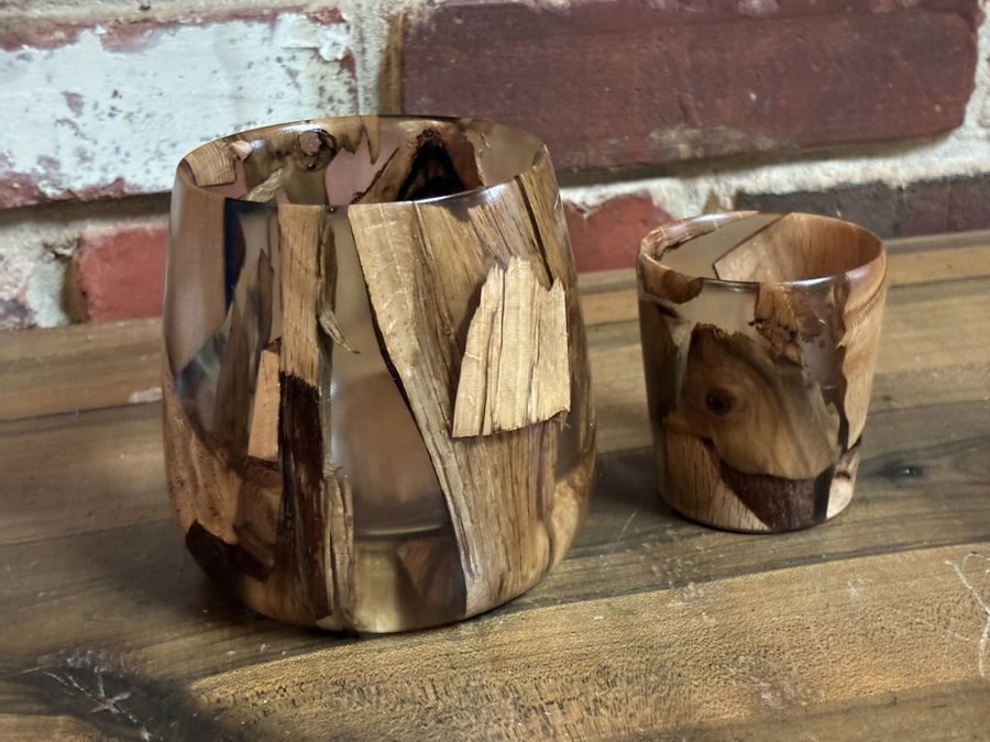 Tall Cup & Shot Glass, whiskey cup and shot glass set